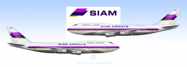 Siam Airways 1970s, Boeing 747-300M