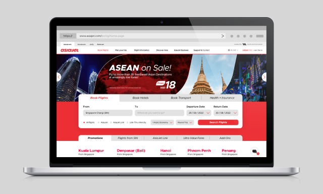 The all new AsiaJet.com Website