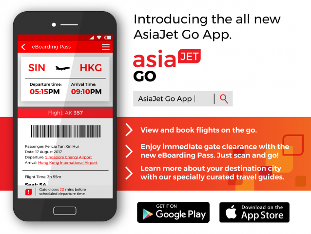 AsiaJet Go Mobile App