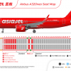 AsiaJet Airways A320neo Seat Map