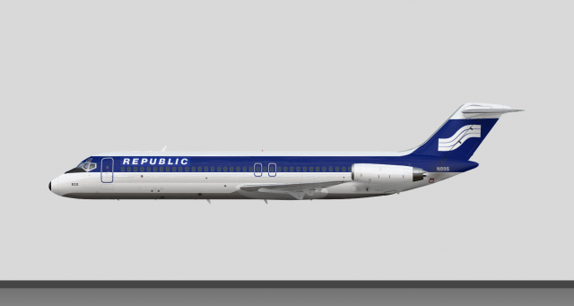 Republic Airlines (Southern Airways) McDonnell Douglas DC-9-31 N89S