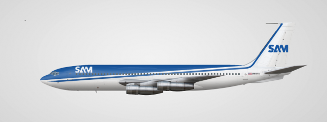 Sam Airlines Boeing 707.