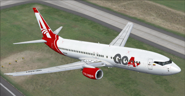 GCA Air Boeing 737 HK-5291 departing SKCL RWY02