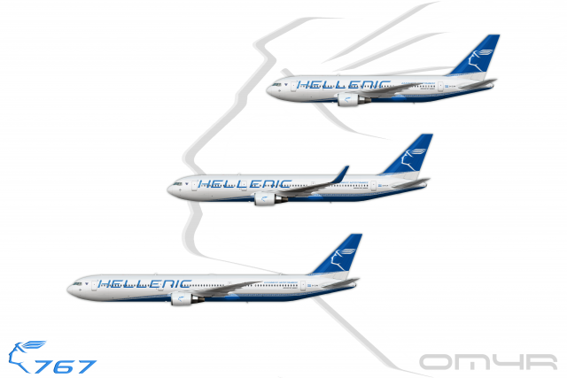 Hellenic National 767 Fleet Poster (20's Scheme)