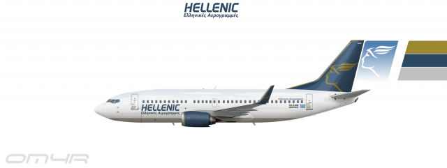 Hellenic 737-300 (00's scheme)