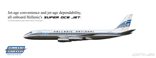 Hellenic National DC-8-43 (60's Scheme)