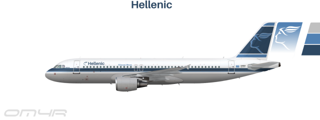 Hellenic A320-200/100 (90's scheme)