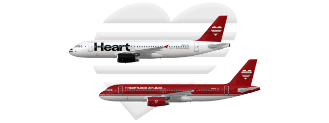Heart by Heartland, Heartland Airlines | A320-200 | 2005-2007, 1996-2009