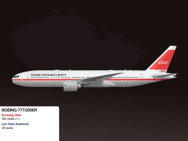 Bohemian Airways | 777-200ER retrojet
