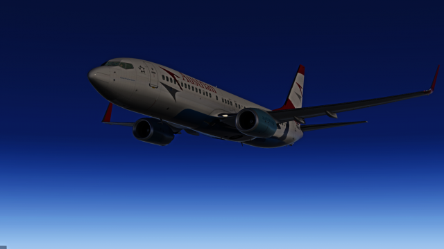 Austrian 737-800 LOWW - EGCC 1