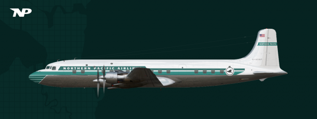 Northern Pacific Airlines | Douglas DC-6 1949-1959 livery