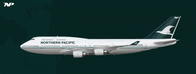 Northern Pacific Airlines | Boeing 747-400 1996-2003 livery