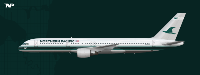 Northern Pacific Airlines | Boeing 757-200 1981-1996 livery