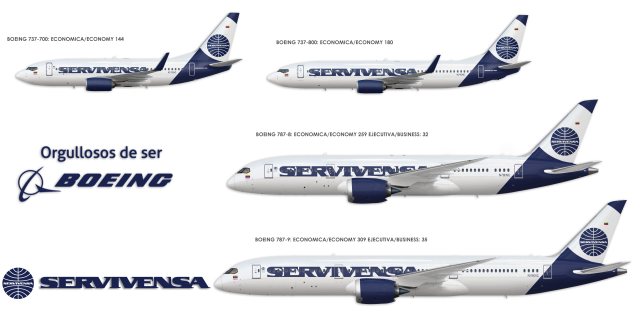 Servivensa New Livery Fleet