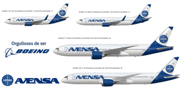 Avensa New Livery Fleet