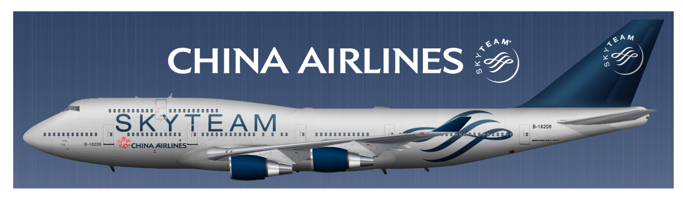 China Airlines (Skyteam) - Boeing 747 - 4E Designs - Gallery China Airlines (Skyteam) - Boeing 747 - 4E Designs - Gallery