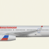Rossiyskie avialinii (gray) Tupolev Tu-204