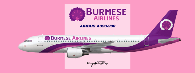 Burmese Airlines A320-200 Livery