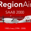 RegionAir SAAB 2000 1990's Saab livery