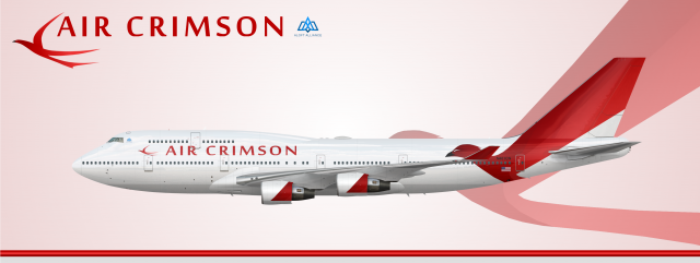 Air Crimson Boeing 747-400 (2018 livery)