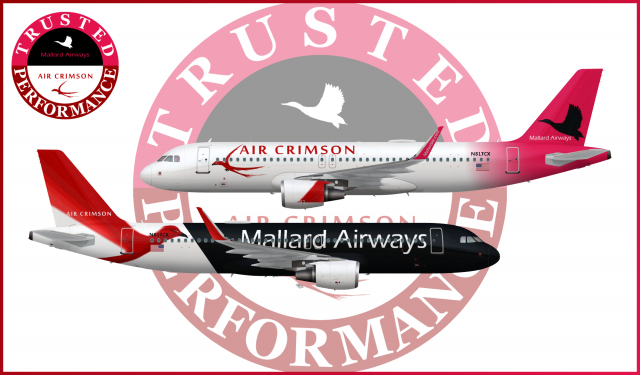 Air Crimson/ Mallard Airways Joint Venture Airbus A320