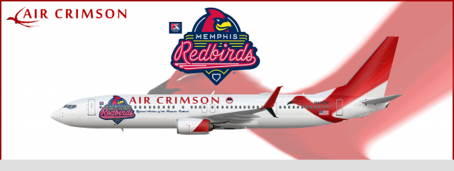 Air Crimson Boeing 737 900 (Memphis Redbirds)
