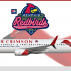 Air Crimson Boeing 737 900 (Memphis Redbirds)