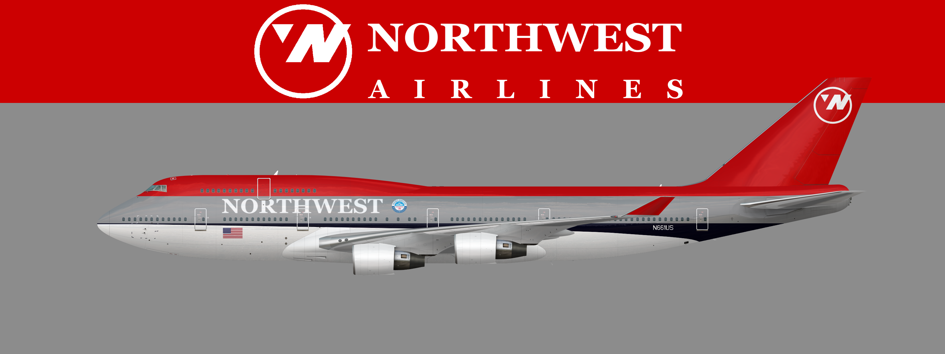 northwest-airlines-bowlingshoe-boeing-747-400-chest-o-northwest
