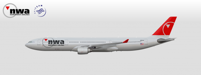 Northwest Airlines Airbus A330-300 (updated)