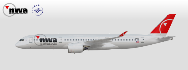 Northwest Airlines Airbus A350-900 (fictional)
