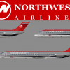 Northwest Bowlingshoe Douglas DC-9's