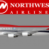 Northwest Airlines Bowlingshoe Boeing 747-400