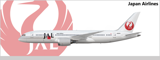 Japan Airlines (1990's livery) Boeing 787-8