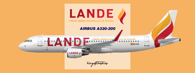 LANDE Líneas Aéreas Nacionales De España Airbus A320-200 Livery