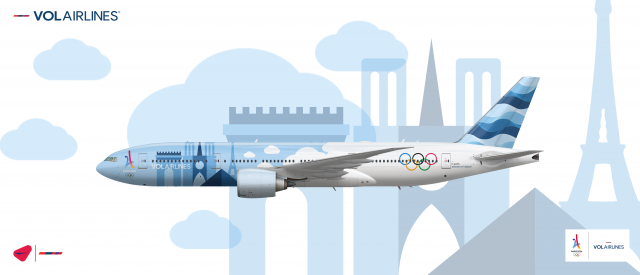 2018 - Vol Air Lines | Boeing 777-200LR "City of Paris 2024 Olympic Livery"