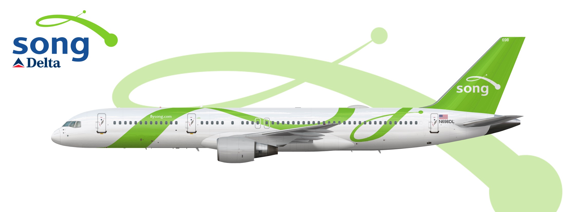 Song Airlines Boeing 757200 Real World Liveries by Blonde