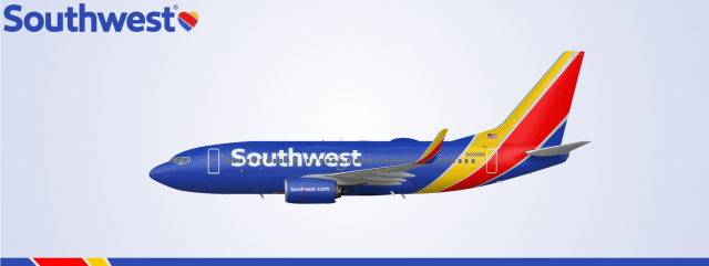 Southwest 737-7H4 (Heart)