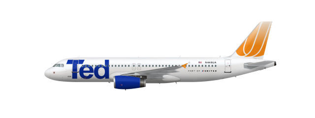 United Airlines (Ted) Airbus A320