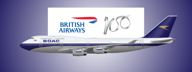British Airways BOAC Boeing 747-400
