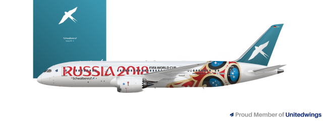 Schwalbenruf Boeing 787-8 Special Livery | Russia 2018 |