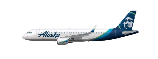 alaska airlines a320 new livery