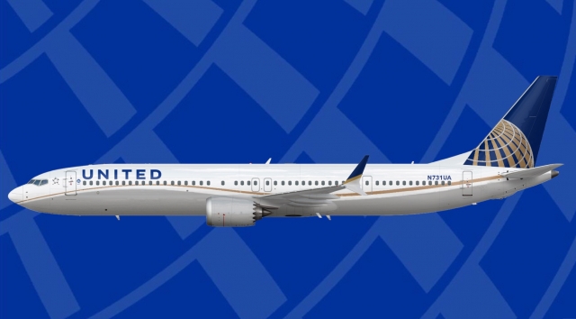 United Airlines 737 Max 10 Dreamliner livery