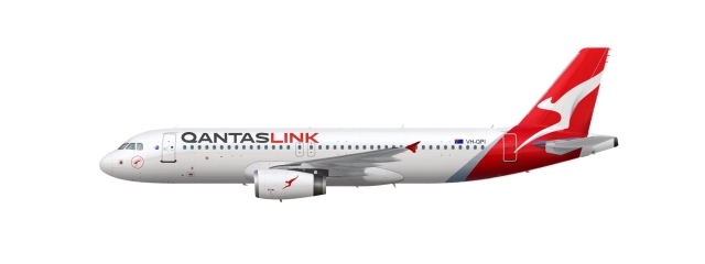 Qantas link A320 VH-QPI