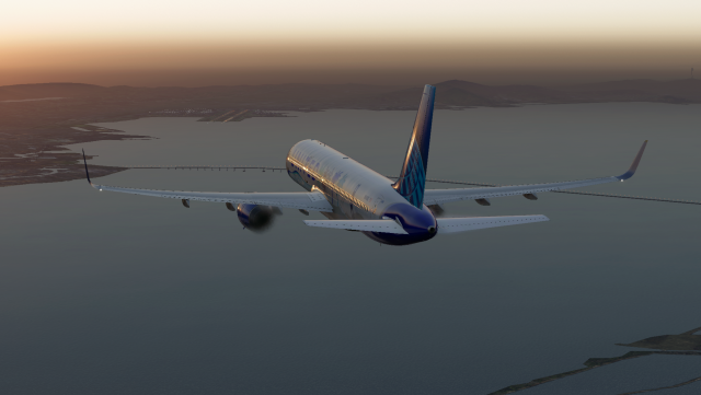 United 757-200 Descending to KSFO