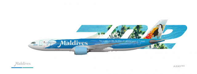 702. Maldives Airways, Airbus A330-900neo, 8Q-NEO