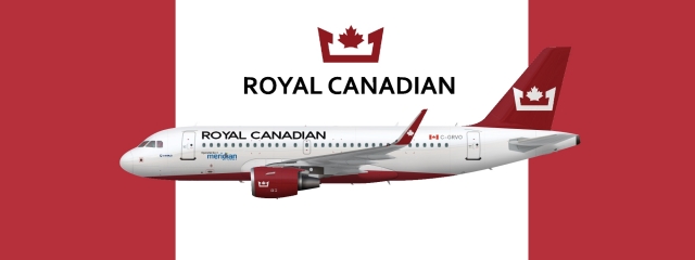 Royal Canadian | Airbus A319 | 2018 | operated by Meridian