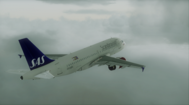 SAS A319 - Takeoff from Kastrup