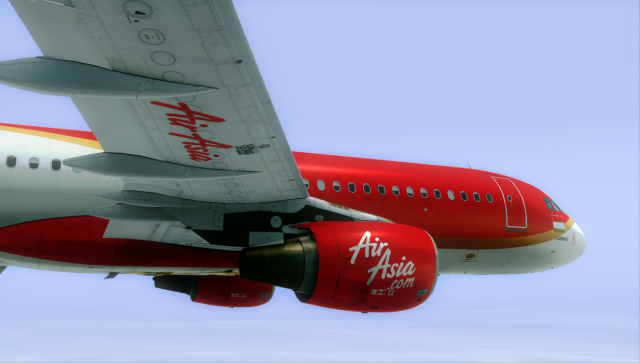 Air Asia A320 - High Above Malaysia