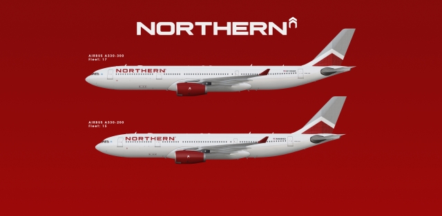 Northern A330 fleet poster
