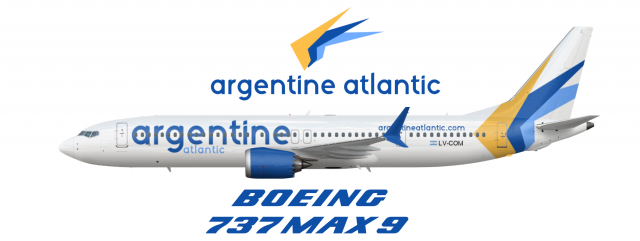 Argentine Atlantic 737 MAX-9 in atlernate livery